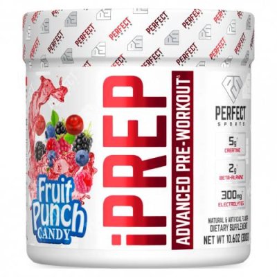 Perfect Sports, iPrep, Advanced Pre-Workout, фруктовый пунш, 300 г (10,6 унции) / Кофеин | Аптека | V4.Ru: Маркетплейс