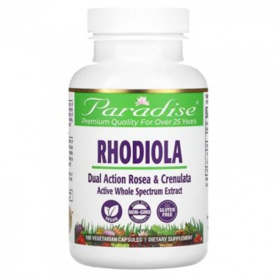 Paradise Herbs, Rhodiola , 180 Vegetarian Capsules / Родиола | Аптека | V4.Ru: Маркетплейс