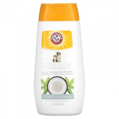 Arm & Hammer, Ultra Fresh, шампунь и кондиционер для щенков 2 в 1, для собак, с кокосом и лаймом и вербеной, 473 мл (16 жидк. Унций) / Уход за питомцами | Аптека | V4.Ru: Маркетплейс