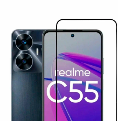 Защитное стекло Realme C67/C55 полноэкранное черное / Realme | Электроника | V4.Ru: Маркетплейс