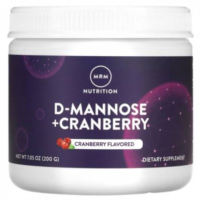 MRM Nutrition, D-Mannose + Cranberry, Cranberry, 7.05 oz (200 g) / D-Манноза | Аптека | V4.Ru: Маркетплейс