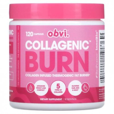 Obvi, Collagenic Burn, 120 капсул / Коллаген, добавки | Аптека | V4.Ru: Маркетплейс