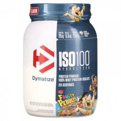 Dymatize, Гидролизованный ISO 100, 100% изолят сывороточного протеина, фруктовые шарики, 600 г (1,3 фунта) / Изолят сывороточного протеина | Аптека | V4.Ru: Маркетплейс