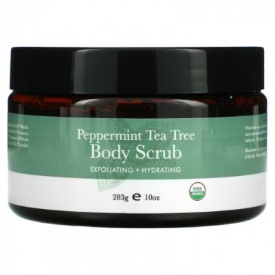 Beauty By Earth, Body Scrub, Peppermint Tea Tree, 10 oz (283 g) / Сахарные скрабы и пилинги | Аптека | V4.Ru: Маркетплейс