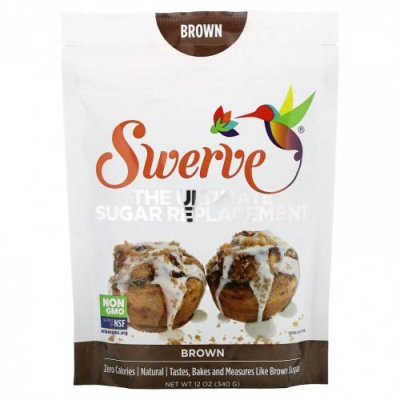 Swerve, The Ultimate Sugar Replacement, коричневый, 340 г (12 унций) / Эритритол | Аптека | V4.Ru: Маркетплейс