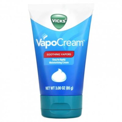 Vicks, VapoCream, успокаивающий пар, 85 г (3 унции) / Аптечка и средства первой помощи | Аптека | V4.Ru: Маркетплейс