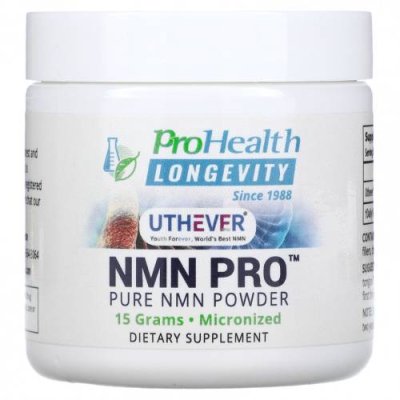 ProHealth Longevity, NMN Pro, чистый порошок NMN, 15 г / Никотинамидмононуклеотид (NMN) | Аптека | V4.Ru: Маркетплейс