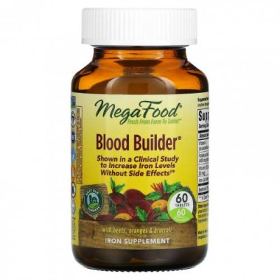 MegaFood, Blood Builder, 60 таблеток / Пищевые добавки | Аптека | V4.Ru: Маркетплейс