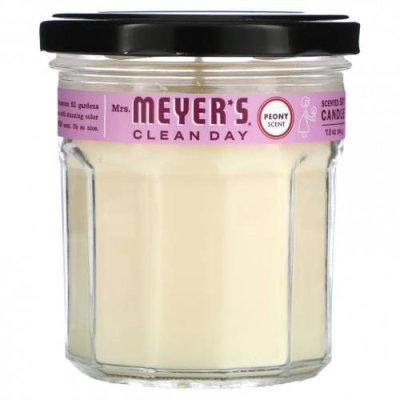 Mrs. Meyers Clean Day, Peony Candle, 204 г (7,2 унции) / Свечи | Аптека | V4.Ru: Маркетплейс