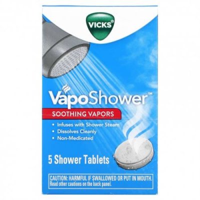 Vicks, VapoShower, успокаивающие пары`` 5 таблеток для душа / Аптечка и средства первой помощи | Аптека | V4.Ru: Маркетплейс