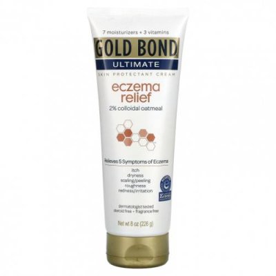 Gold Bond, Ultimate Eczema Relief, крем для защиты кожи, без отдушек, 226 г (8 унций) / Экзема | Аптека | V4.Ru: Маркетплейс