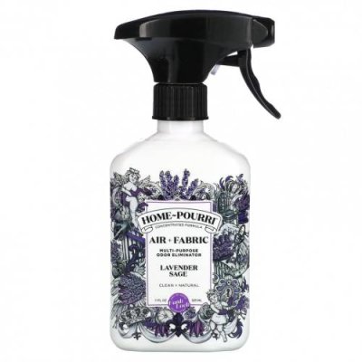 Poo-Pourri, Home-Pourri, Air + Fabric, универсальное средство для устранения запаха, лаванда и шалфей, 325 мл (11 жидк. Унций) / Освежители воздуха и белья | Аптека | V4.Ru: Маркетплейс