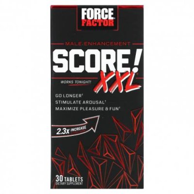 Force Factor, Score! XXL, средство для мужского здоровья, 30 таблеток / Добавки для мужчин | Аптека | V4.Ru: Маркетплейс