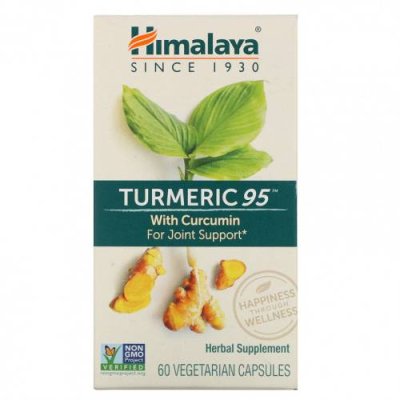 Himalaya, Turmeric 95 с куркумином, 60 вегетарианских капсул / Куркума и куркумин | Аптека | V4.Ru: Маркетплейс