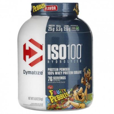 Dymatize Nutrition, ISO100, гидролизованный 100% изолят сывороточного протеина, фруктовый вкус, 2,3 кг (5 фунтов) / Изолят сывороточного протеина | Аптека | V4.Ru: Маркетплейс