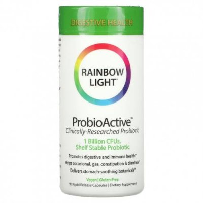 Rainbow Light, ProbioActive, формула на основе продуктов питания, 90 капсул быстрого высвобождения / Пробиотики | Аптека | V4.Ru: Маркетплейс