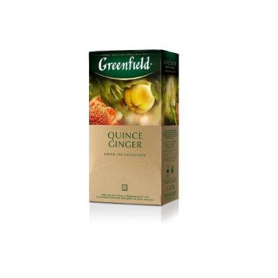 Чай Greenfield Quince Ginger зеленый в пакетиках, 25 шт. Чай, кофе / Продукты питания | V4.Market