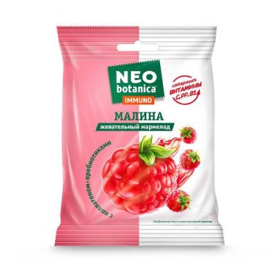 Мармелад Neo-botanica IMMUNO малина, 75 гр. Мармелад / Продукты питания | V4.Market