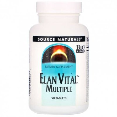 Source Naturals, Elan Vital Multiple, 90 таблеток / Мультивитамины | Аптека | V4.Ru: Маркетплейс