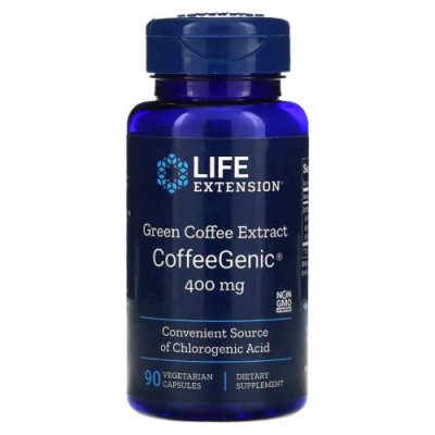 Life Extension, CoffeeGenic, экстракт зеленого кофе 90 овощных капсул / Экстракт зеленого кофе | Аптека | V4.Ru: Маркетплейс