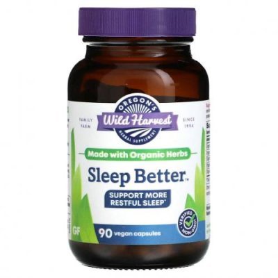 Oregon's Wild Harvest, Sleep Better, 90 Non-GMO Vegetarian Capsules / Препараты на основе трав | Аптека | V4.Ru: Маркетплейс