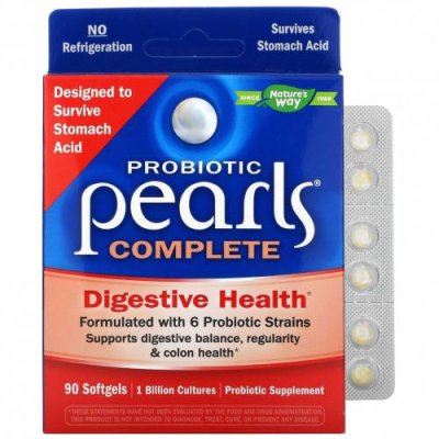 Nature's Way, Probiotic Pearls Complete, пробиотик, 90 капсул / Пробиотики | Аптека | V4.Ru: Маркетплейс