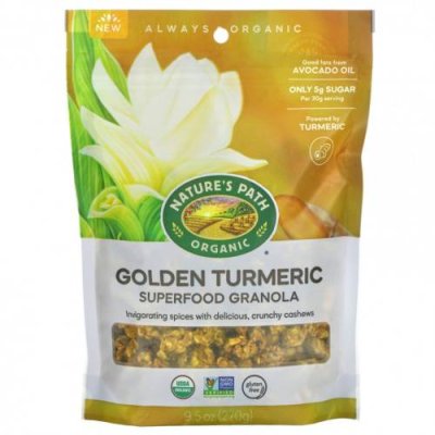 Nature's Path, Golden Turmeric Superfood Granola, 270 г (9,5 унции) / Гранола | Аптека | V4.Ru: Маркетплейс