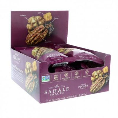 Sahale Snacks, Глазированный батончик, кленовые орехи и пекан, 9 упаковок, 1,5 унции (42,5 г) / Смеси закусок | Аптека | V4.Ru: Маркетплейс