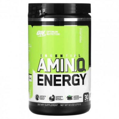 Optimum Nutrition, Essential Amino Energy, Green Apple, 0.6 lbs, 30 servings / Смеси аминокислот | Аптека | V4.Ru: Маркетплейс