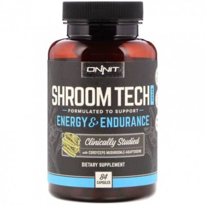 Onnit, Препарат Shroom Tech Sport, Energy Endurance, 84 капсулы / Кордицепс | Аптека | V4.Ru: Маркетплейс