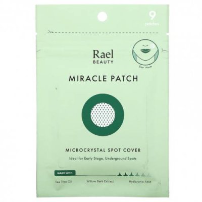 Rael, Miracle Patch, Покрытие для микрокристаллических пятен, 9 пластырей / Маски против акне и пятен | Аптека | V4.Ru: Маркетплейс