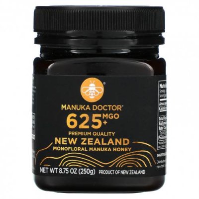 Manuka Doctor, Монофлорный мед манука, MGO 625+, 250 г (8,75 унции) / Мед манука | Аптека | V4.Ru: Маркетплейс