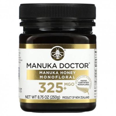 Manuka Doctor, монофлерный мед манука, MGO 325+, 250 г (8,75 унции) / Мед манука | Аптека | V4.Ru: Маркетплейс