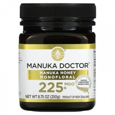 Manuka Doctor, монофлерный мед манука, MGO 225+, 250 г (8,75 унции) / Мед манука | Аптека | V4.Ru: Маркетплейс