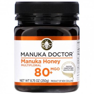 Manuka Doctor, мед манука из разнотравья, MGO 80+, 250 г (8,75 унции) / Мед манука | Аптека | V4.Ru: Маркетплейс