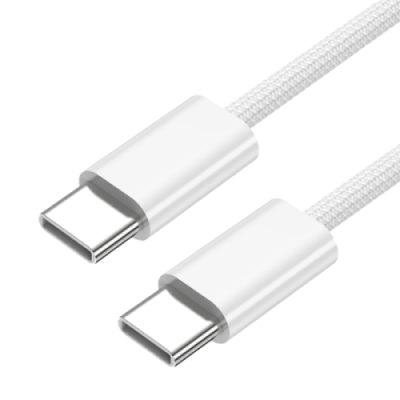 Кабель Stellarway USB-C/USB-C 3А 0,5м нейлоновый, белый / Кабели и адаптеры | Электроника | V4.Ru: Маркетплейс