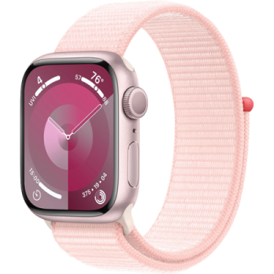 Умные часы  Apple Watch Series 9, 45 мм, Light Pink Sport Loop, Aluminium Pink  (MR9J3ZP/A) / Все умные часы | Электроника | V4.Ru: Маркетплейс