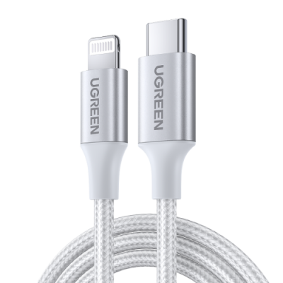 Кабель UGREEN US304 USB-C - Lightning, 1,5 м, серебристый / Адаптеры | Электроника | V4.Ru: Маркетплейс