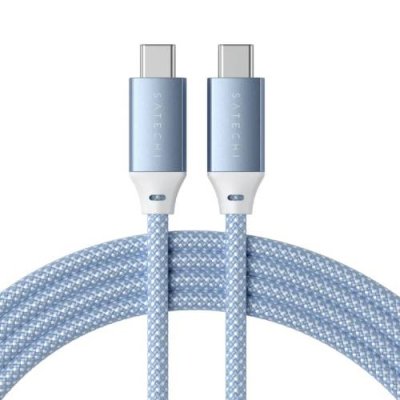 Кабель Satechi USB-C - USB-C, 2м, текстиль, синий / Кабели | Электроника | V4.Ru: Маркетплейс