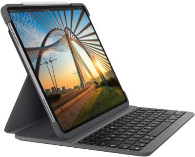 Клавиатура Logitech Slim Folio Pro для iPad Pro 12.9" (2021), темно-серый / Чехлы-клавиатуры | Электроника | V4.Ru: Маркетплейс