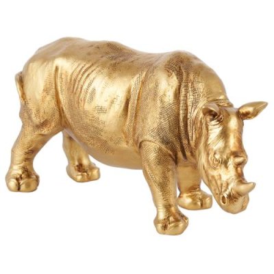 Статуэтка Gipfel Golden Rhinoceros 43074 Статуэтки и украшения / Товары для дома | V4.Market