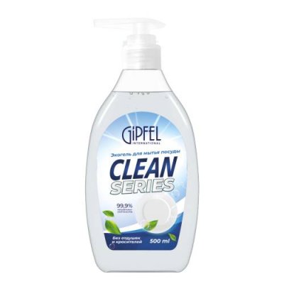 Экогель для мытья посуды Gipfel Clean Series без отдушек и красителей 52304 500 мл Бытовая химия / Товары для дома | V4.Market