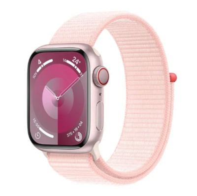 Apple Watch Series 9 41mm (GPS) Pink Aluminum Case with Light Pink Sport Loop (MR953) Apple Watch Series 9 / Электроника | V4.Market