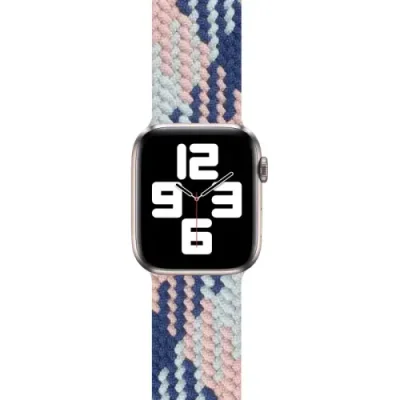 Ремешок WiWU Braided Solo Loop для Apple Watch 42/44mm L (155mm) нейлон (розовый/серый/голубой) Ремешки и браслеты для умных часов Apple / Электроника | V4.Market