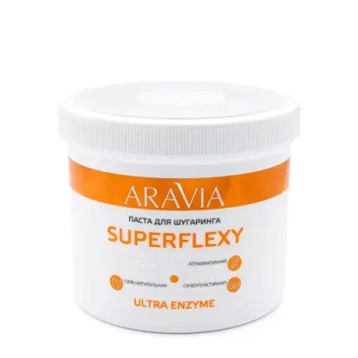 ARAVIA Паста для шугаринга Мягкая с ферментами / SUPERFLEXY Ultra Enzyme 750 г / Пасты для шугаринга | Товары для красоты | V4.Ru: Маркетплейс