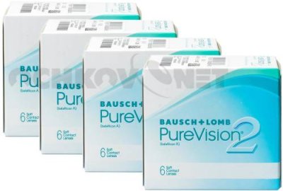 Контактные линзы  Bausch + Lomb PureVision 2 HD 24 линзы / Контактные линзы | Аптека | V4.Ru: Маркетплейс