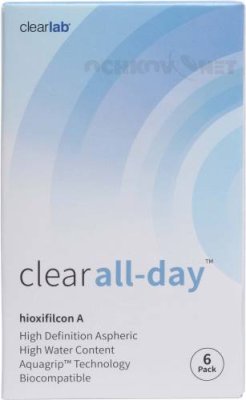 Контактные линзы Clear All day 6 линз (упаковка) / Контактные линзы | Аптека | V4.Ru: Маркетплейс