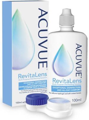 Растворы для линз ACUVUE Revitalenss 100 мл + контейнер / Растворы, капли и гели для глаз | Аптека | V4.Ru: Маркетплейс