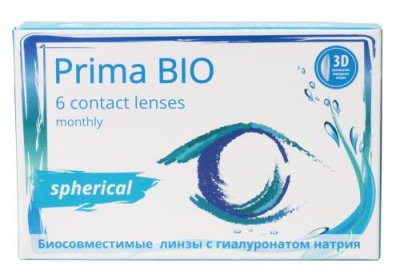 Контактные линзы PRIMA BIO Prima BIO 6 линз / Контактные линзы | Аптека | V4.Ru: Маркетплейс