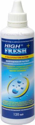 Раствор High Fresh+ с гиалуронатом натрия 120 мл / Растворы, капли и гели для глаз | Аптека | V4.Ru: Маркетплейс